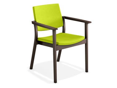 SINA - Upholstered chair with armrests by Casala