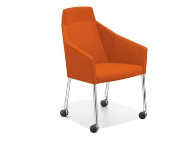 PARKER III - Easy chair with castors high-back by Casala