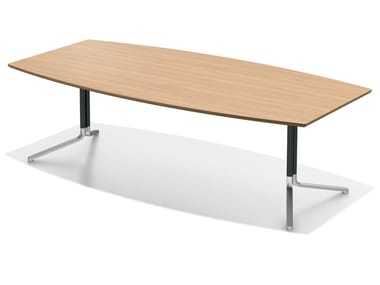 TEMO - Modular wooden meeting table by Casala