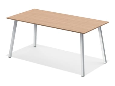 WISHBONE III - Rectangular meeting table by Casala