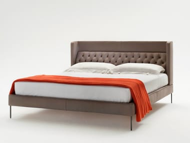 LIPP - Bed with tufted headboard by Living Divani