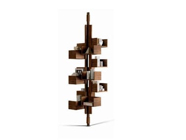 ALBERO - Swivel bookcase by Poltrona Frau