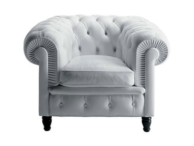 CHESTER - Tufted armchair by Poltrona Frau