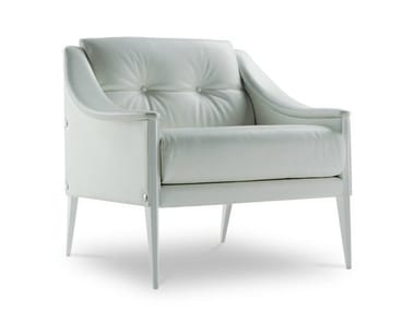 DEZZA - Tufted leather armchair by Poltrona Frau