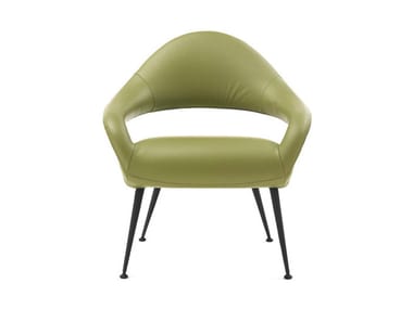 LETIZIA - Easy chair with armrests by Poltrona Frau