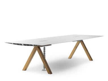 TABLE B CABLE MANAGEMENT - Meeting table with cable management by BD Barcelona Design