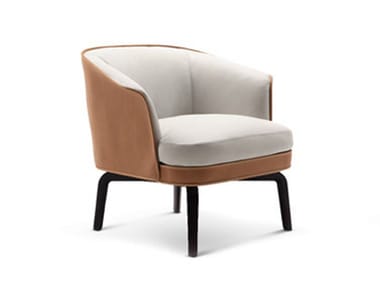 NIVOLA - Leather armchair by Poltrona Frau