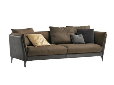 BRETAGNE - 2 seater leather sofa by Poltrona Frau