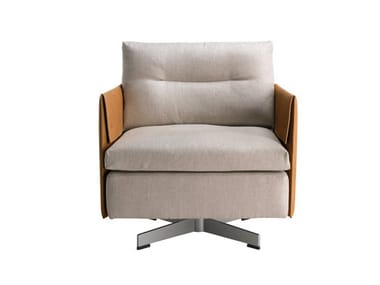 GRANTORINO - Swivel armchair by Poltrona Frau