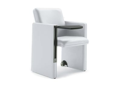 THF - Training chair with writing tablet by Poltrona Frau