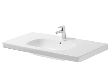 D-CODE - Rectangular ceramic washbasin by Duravit