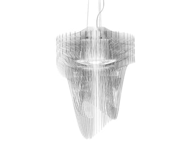 ARIA TRANSPARENT - Cristalflex¢ç / Lentiflex¢ç LED pendant lamp by Slamp