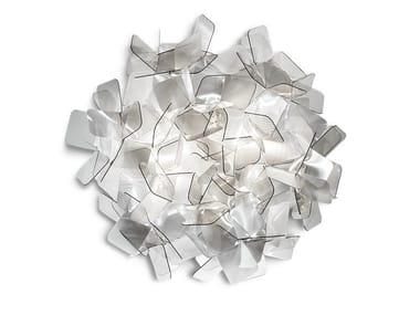 CLIZIA FUM? MEDIUM - Lentiflex¢ç and Cristalflex Fum?¢ç wall lamp / ceiling lamp by Slamp