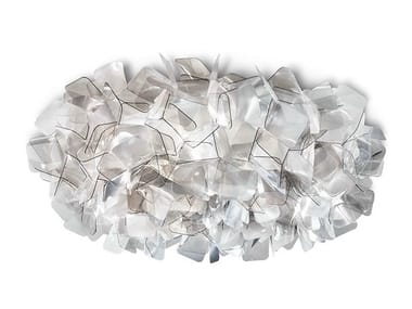 CLIZIA FUM? LARGE - Lentiflex¢ç and Cristalflex Fum?¢ç LED ceiling lamp by Slamp