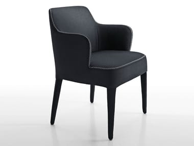 FEBO - Upholstered fabric chair with armrests by Maxalto