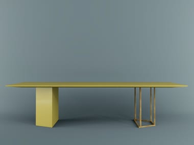 PLINTO - Rectangular dining table by Meridiani