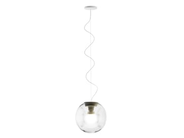 EYES - Fluorescent blown glass pendant lamp by Fabbian
