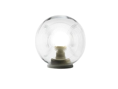 EYES - Fluorescent blown glass table lamp by Fabbian