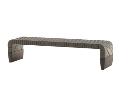 BRERA - Tanned leather bench by Poltrona Frau