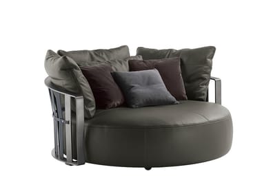 SCARLETT - Curved sofa by Poltrona Frau