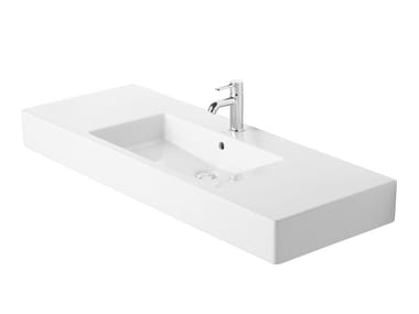 VERO - Rectangular ceramic washbasin by Duravit
