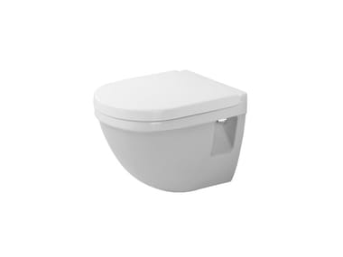 STARCK 3 - Compact wall-hung ceramic toilet by Duravit
