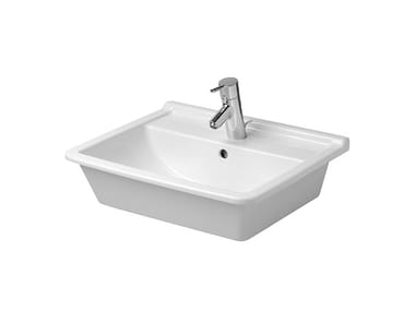 STARCK 3 - Inset ceramic washbasin by Duravit