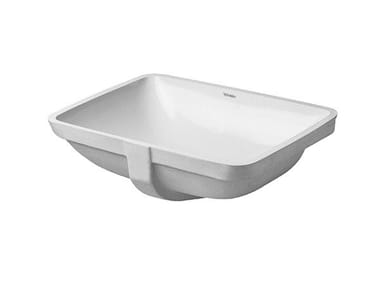 STARCK 3 - Undermount ceramic washbasin by Duravit