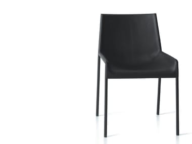H.CHAIR - Leather chair by Porro