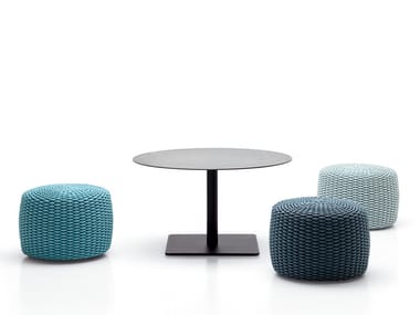 GIRO - Height-adjustable round coffee table by Paola Lenti