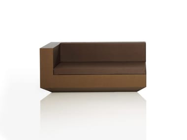 VELA L - Corner polyethylene garden sofa by Vondom