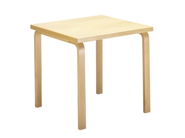 AALTO - Square wooden table by Artek