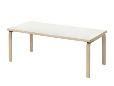 AALTO - Extending rectangular wooden table by Artek