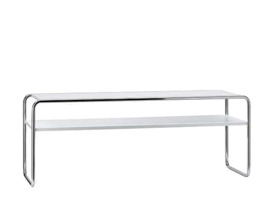 B 20 A/1 - B 20 B/1 - Rectangular coffee table with integrated magazine rack by Thonet