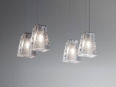 VICKY - Crystal pendant lamp by Fabbian