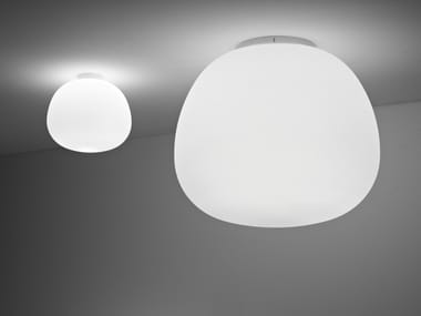 LUMI MOCHI - Glass ceiling lamp by Fabbian