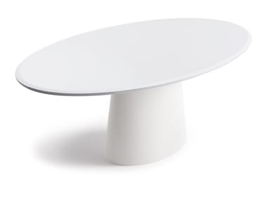 CONIC - Oval wooden table by Cor