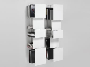 BUKVA - Wall-mounted steel bookcase by Living Divani