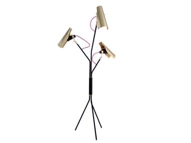 JACKSON - Halogen brass floor lamp by Delightfull