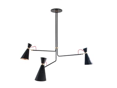 SIMONE - Brass ceiling lamp with fixed arm by Delightfull