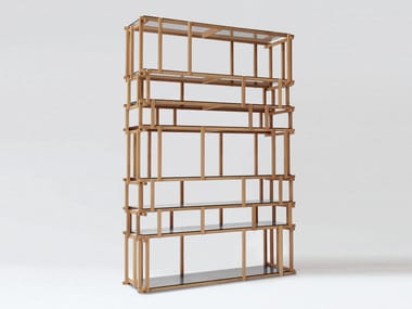 OFF CUT - Divider wooden bookcase by Living Divani