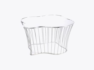 PLAZA - Stainless steel coffee table for living room by Boca do Lobo