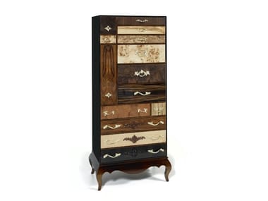 QUEENS - Wood veneer chest of drawers by Boca do Lobo