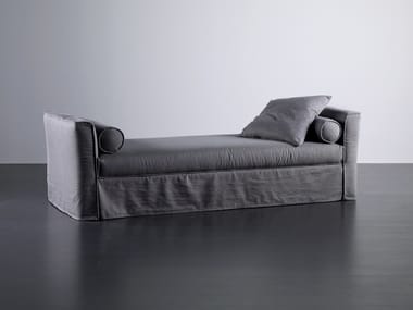 LAW - Upholstered fabric day bed by Meridiani