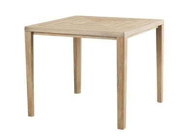 FRIENDS - Square wooden garden table by Ethimo