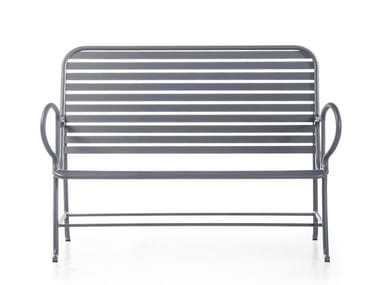 GARDENIAS - Garden bench with armrests by BD Barcelona Design