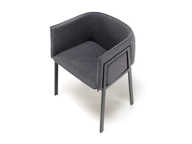 PIN-UP GRACE - Fabric chair with armrests by Living Divani