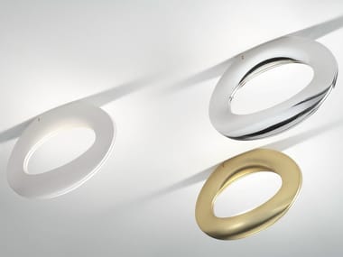 ENCK - Aluminium ceiling light by Fabbian