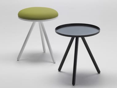 BOLLE - Steel stool / coffee table by Living Divani