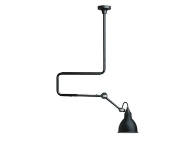 N°312 - Adjustable steel ceiling lamp with swing arm by Dcw Éditions